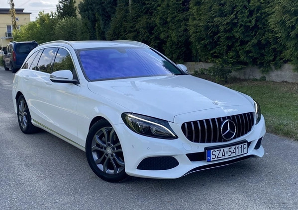 Mercedes-Benz Klasa C cena 67900 przebieg: 186000, rok produkcji 2015 z Poręba małe 352